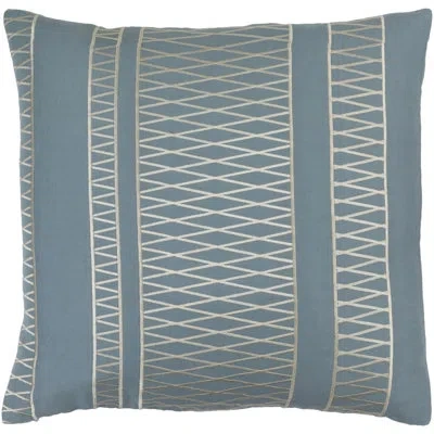 Livabliss Cora Throw Linen Pillow Cover In Blue\neutral