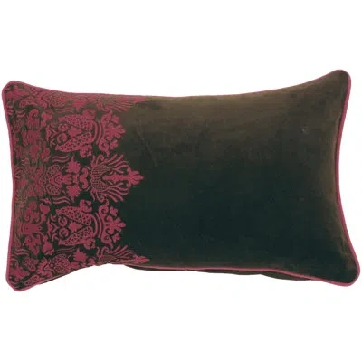 Livabliss Cotton Down Damask Lumbar Pillow In Pillow Cover Only - No Insert