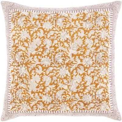 Livabliss Cotton Floral 20'' Throw Pillow Cover