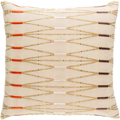 Livabliss Cotton Geometric Throw Pillow In Navy,teal,polyester,polyfill
