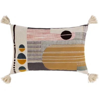Livabliss Cotton Lumbar Pillow In Polyester,polyfill