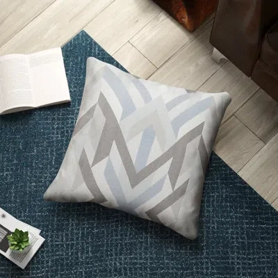 Livabliss Cotton Throw Pillow In Charcoal,down