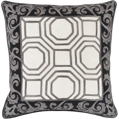 Livabliss Cotton Throw Pillow Cover & Insert In Charcoal,beige,polyester
