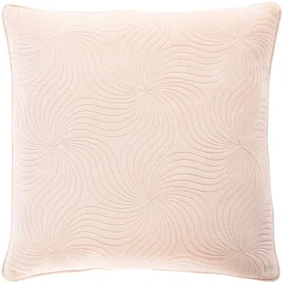 Livabliss Cotton Throw Pillow Cover In Peach