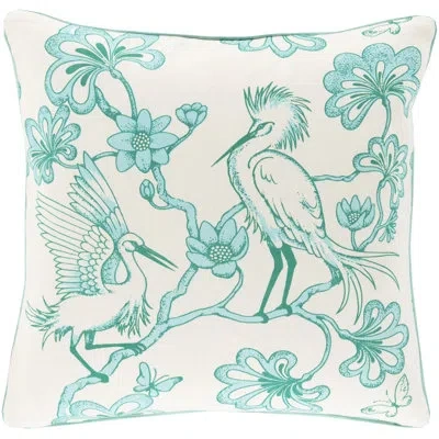 Livabliss Cotton Throw Pillow In Mint