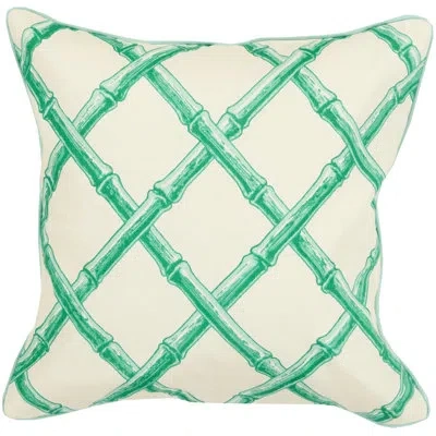 Livabliss Cotton Throw Pillow In Mint,down