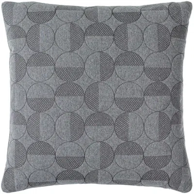 Livabliss Cotton Throw Throw Square Pillow In Charcoal,pillow Cover Only - No Insert