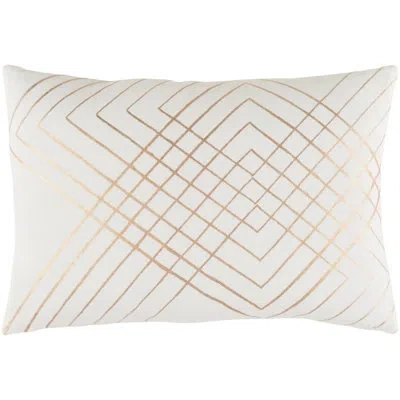 Livabliss Crescent Cotton Throw Pillow In Pink,yellow,pillow Cover Only
