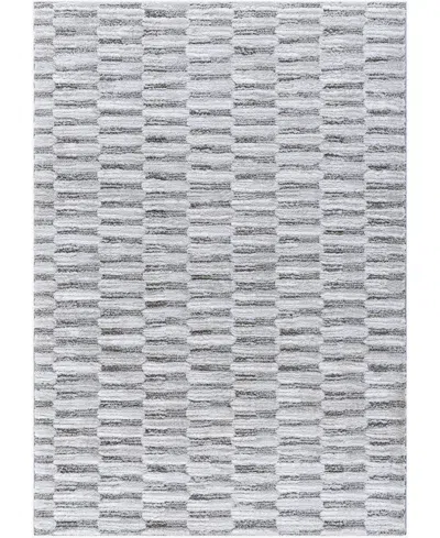 Livabliss Delight Shag Del-2301 5'3"x7' Area Rug In Gray,black