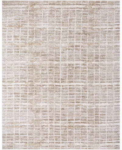 Livabliss Delight Shag Del-2305 5'3"x7' Area Rug In Brown,bone