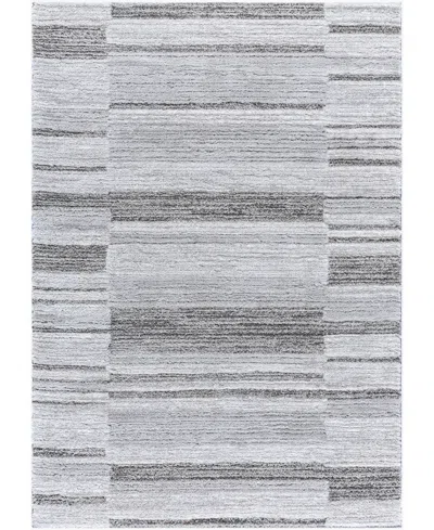 Livabliss Delight Shag Del-2308 5'3"x7' Area Rug In Gray,black