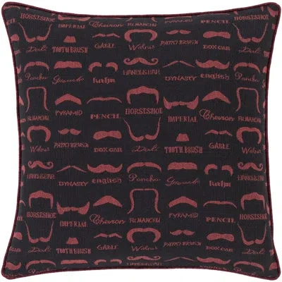 Livabliss Deveau Throw Pillow In Black\red,pillow Cover Only - No Insert