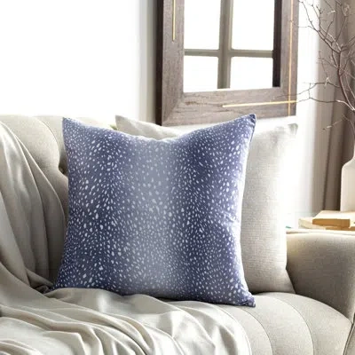 Livabliss Doe Square Pillow Cover & Insert In Polyester,polyfill,denim,cream