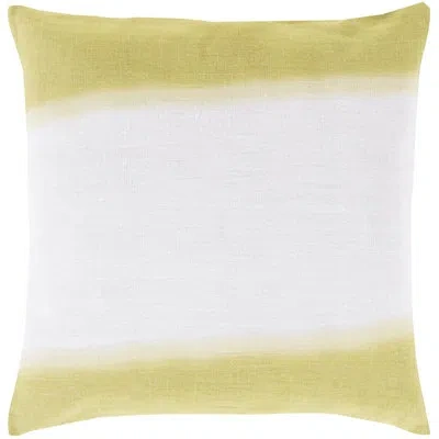 Livabliss Double Dip Linen Pillow Cover In Olive