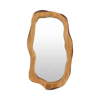 Livabliss Edge Accent Mirror, 20h X 12w In Brown