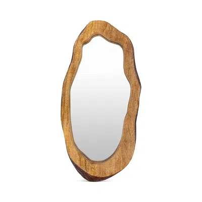 Livabliss Edge Accent Mirror, 24h X 12w In Brown