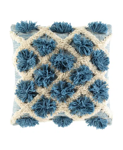 Livabliss Edric Decorative Pillow, 22l X 22w In Blue