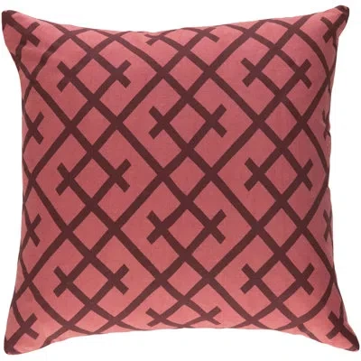 Livabliss Ethiopia Kenya Square Pillow Cover In Terra Cotta,burgundy,pillow Cover Only