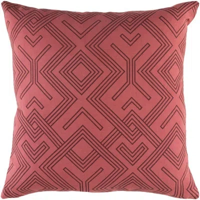 Livabliss Ethiopia Sudan Throw Pillow Cover In Terra Cotta,burgundy