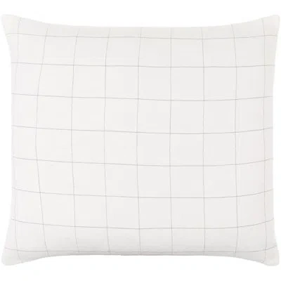 Livabliss Farida Plaid Linen Throw Pillow In Pillow Cover Only - No Insert