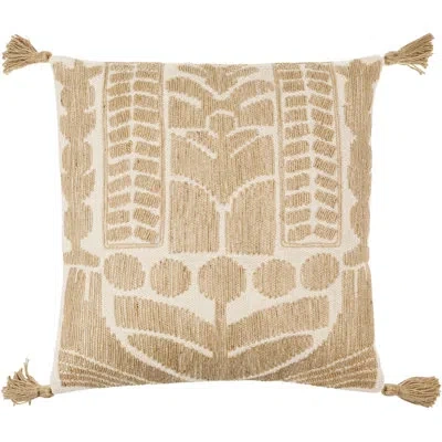Livabliss Farley Throw Pillow In Cream,pillow Cover Only - No Insert