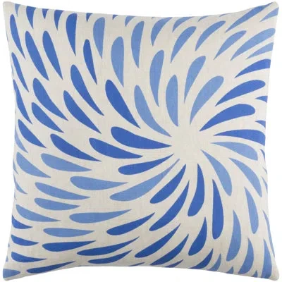 Livabliss Flying Colors Eye Of The Storm Throw Pillow In Dark Blue,bright Blue,khaki