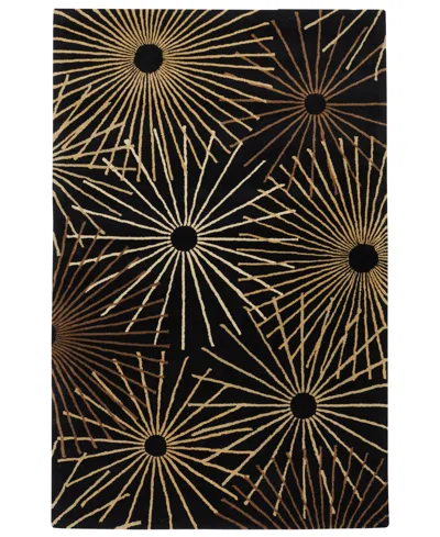 Livabliss Forum Fm-7090 Black 6' X 9' Area Rug