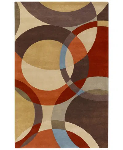 Livabliss Forum Fm-7108 Tan 4' X 6' Area Rug In Brown
