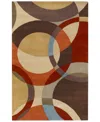 Livabliss Forum Fm-7108 Tan 5' X 8' Area Rug In Brown