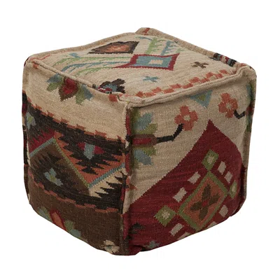 Livabliss Frontier Pouf In Multi
