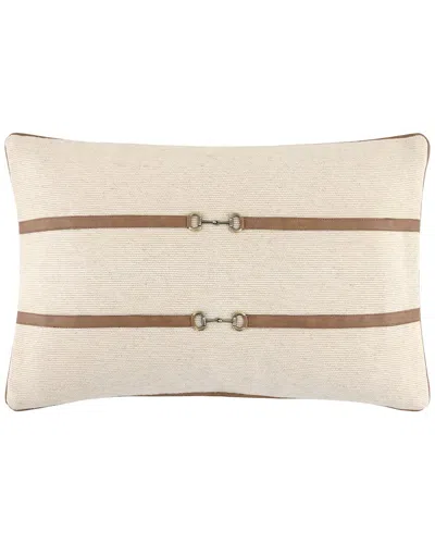 Livabliss Galey Alix X  Havre Linen-blend Accent Pillow In White