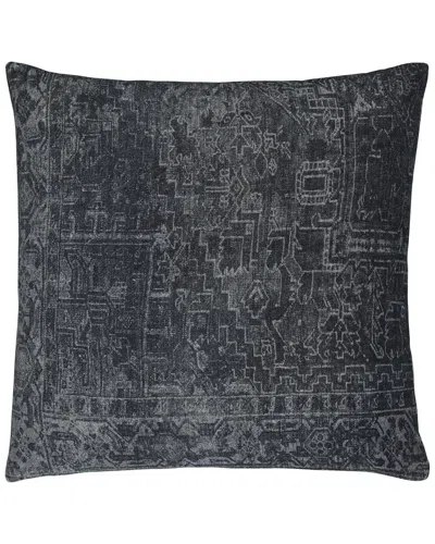 Livabliss Galey Alix X  Toole Cotton Accent Pillow In Charcoal