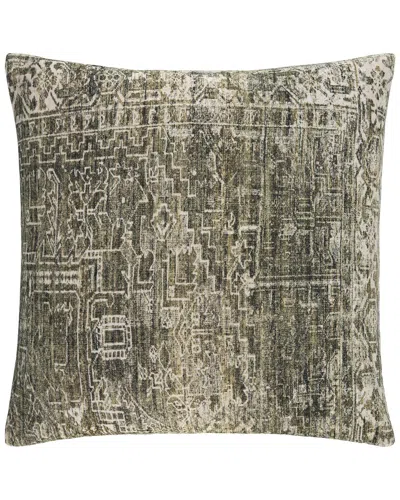 Livabliss Galey Alix X  Toole Cotton Accent Pillow In Green