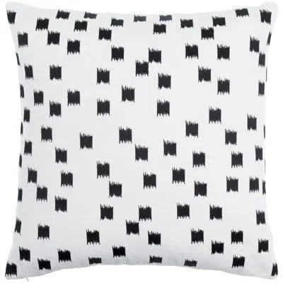 Livabliss Geometric Cotton Throw Pillow In Black,pillow Cover Only - No Insert
