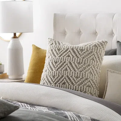 Livabliss Hygge Pillow Cover & Insert Throw Down In Cream