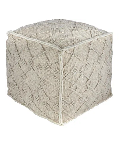 Livabliss Hygge Pouf In Gray