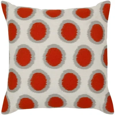 Livabliss Ikat Dots Linen Throw Pillow In Multi
