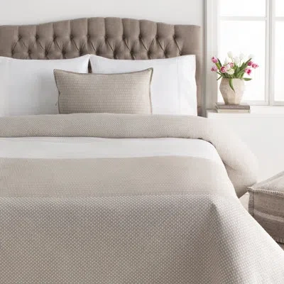 Livabliss Japiko Tan/white Cotton Blend Reversible Modern & Contemporary Duvet Cover Set In Tan,white
