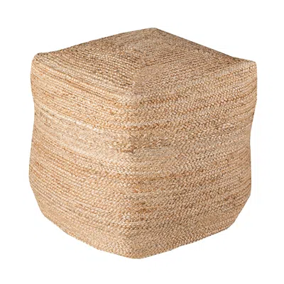 Livabliss Jute Pouf In Brown