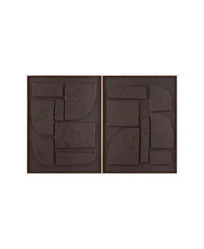 Livabliss Kako Framed Art, Set Of 2 In Gray
