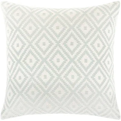 Livabliss Kanga Square Pillow Cover And Insert In Light Green,pillow Cover Only - No Insert