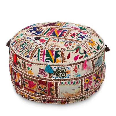 Livabliss Karma Pouf In Multi