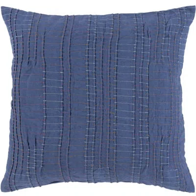 Livabliss Keaton Throw Pillow In Dark Blue,pillow Cover Only - No Insert
