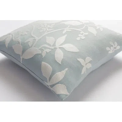 Livabliss Kingdom Square Cotton Pillow Cover & Insert In Light Gray,pillow Cover Only