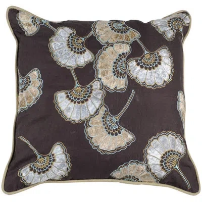 Livabliss Kujala Dazzling Floral Square Dandelion Throw Pillow In Polyester