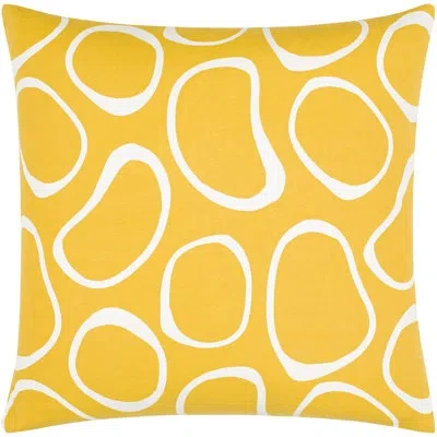 Livabliss Lachen Pillow Cover & Insert D Throw Down In Saffron,cream