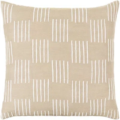 Livabliss Layten Plaid Cotton Throw Pillow In Pillow Cover Only - No Insert,desert Tan