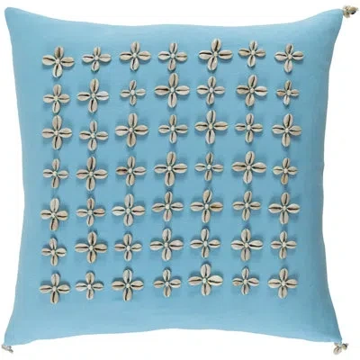 Livabliss Lelei Cotton Pillow Cover In Blue