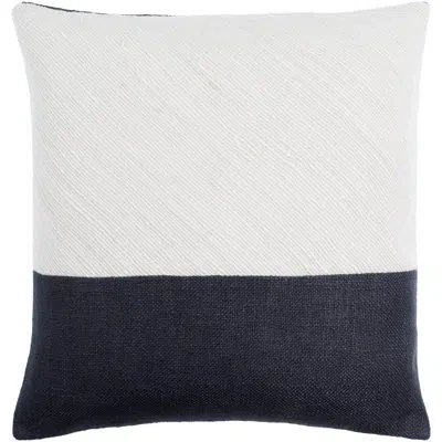 Livabliss Linen Blend Throw Square Pillow Cover & Insert In Down