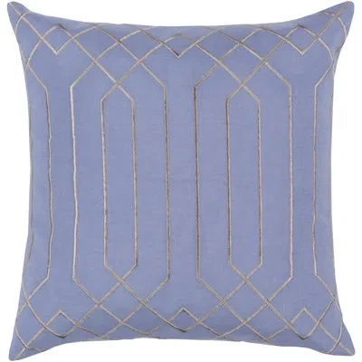 Livabliss Linen Geometric Throw Pillow In Denim,gray,pillow Cover Only - No Insert